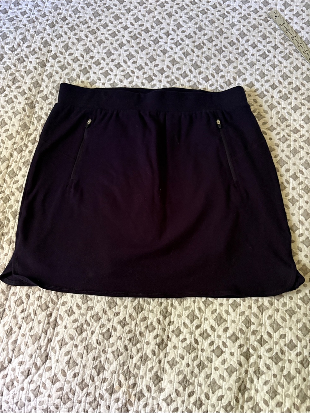 Talbots Navy Active Skort with Zip Pockets